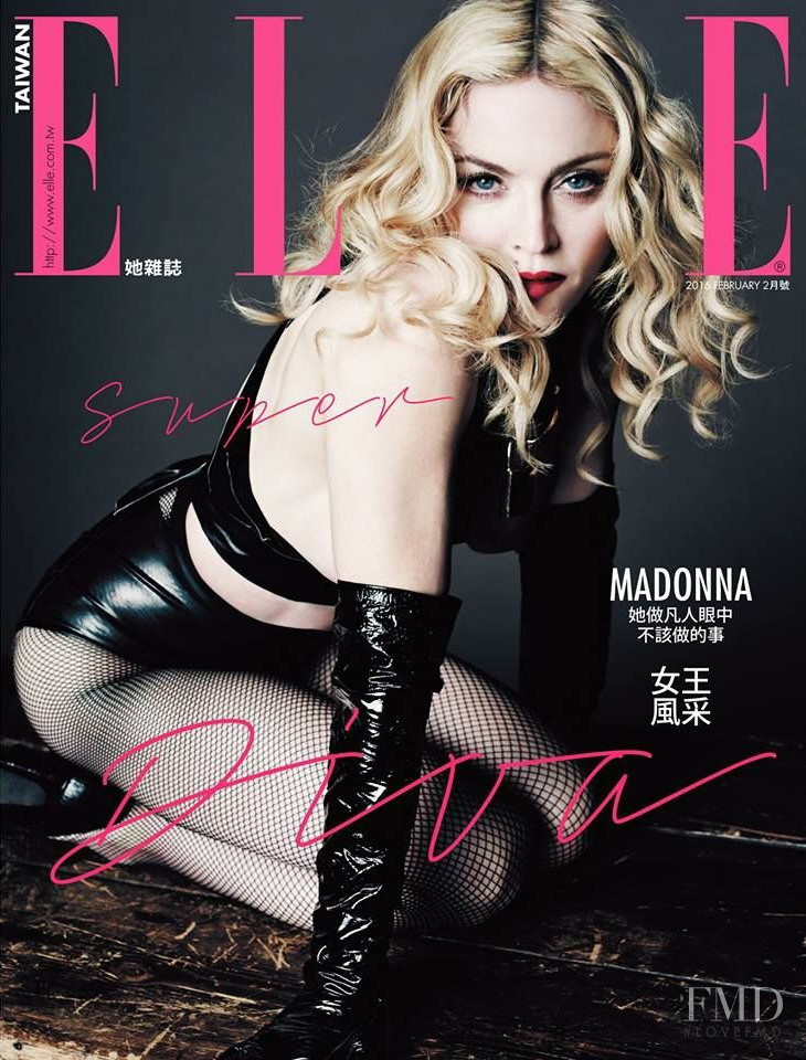 Madonna featured on the Elle Taiwan cover from February 2016