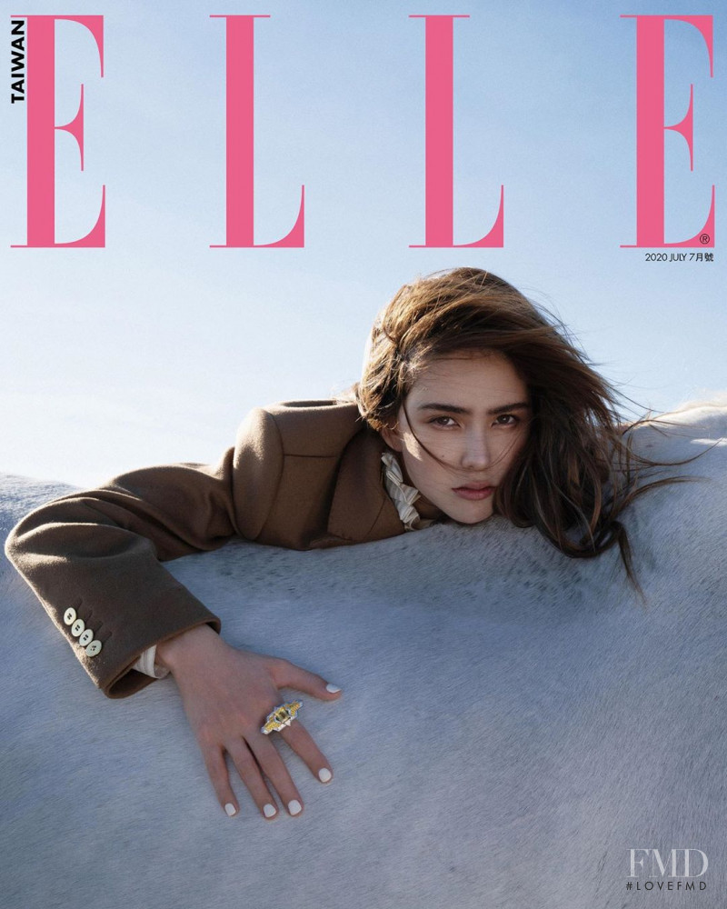 Hannah Quinlivan featured on the Elle Taiwan cover from July 2020
