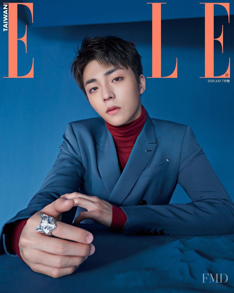 Chen Linong featured on the Elle Taiwan cover from July 2020