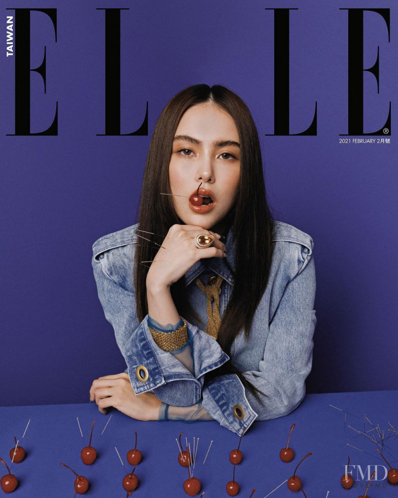 Hannah Quinlivan featured on the Elle Taiwan cover from February 2021