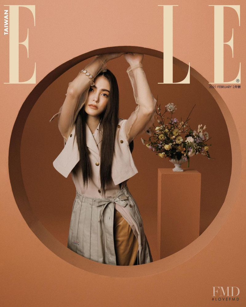 Hannah Quinlivan featured on the Elle Taiwan cover from February 2021