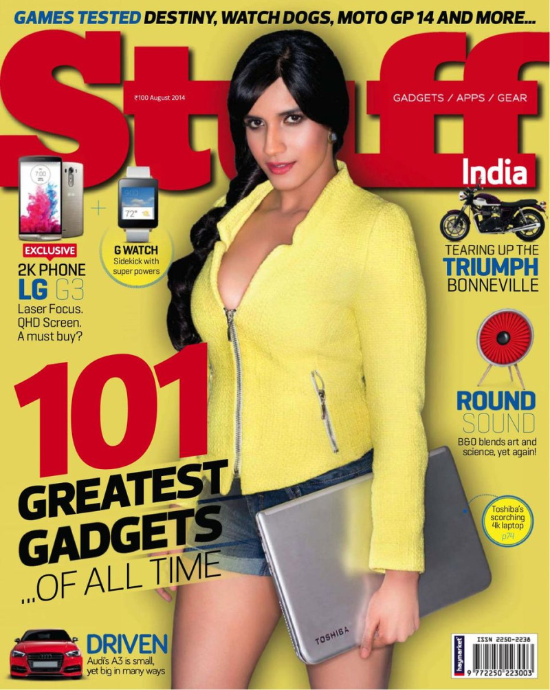  featured on the Stuff India cover from August 2014
