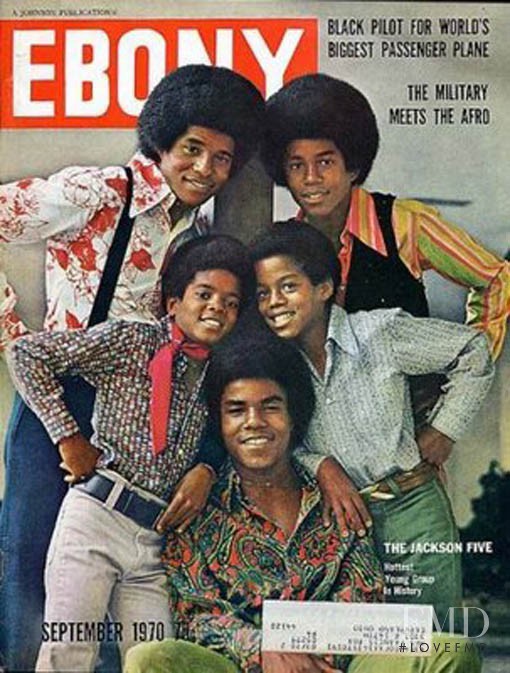 The Jackson Five featured on the Ebony cover from September 1970