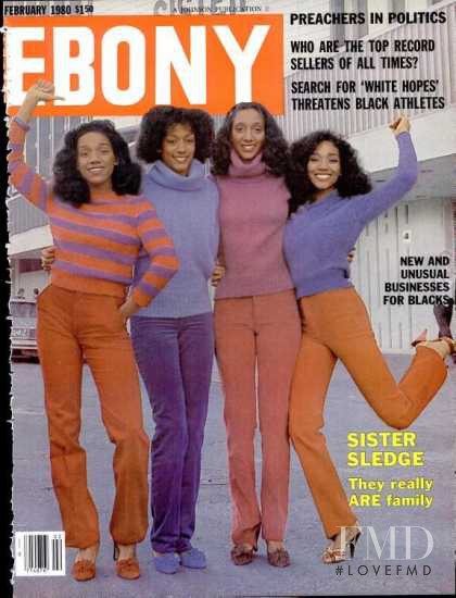 Sister Sledge featured on the Ebony cover from February 1980