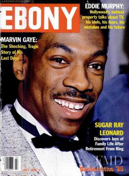 Eddie Murphy featured on the Ebony cover from July 1985