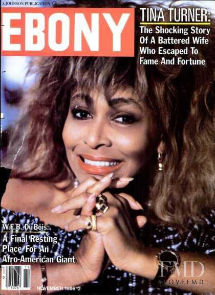 Tina Turner featured on the Ebony cover from November 1986