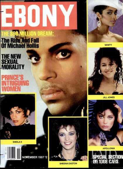 Prince featured on the Ebony cover from November 1987