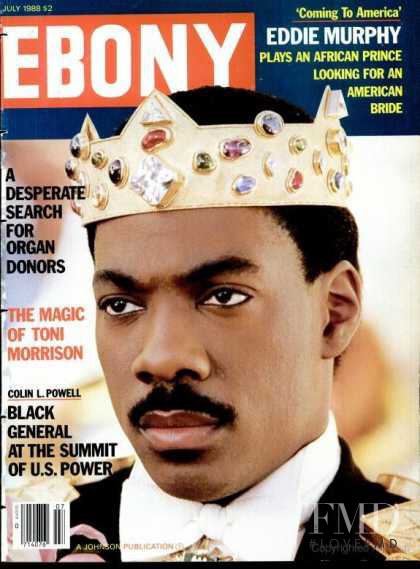 Eddie Murphy featured on the Ebony cover from July 1988