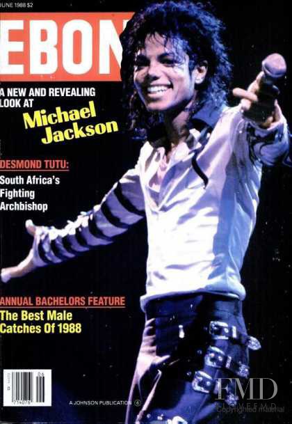 Michael Jackson featured on the Ebony cover from June 1988