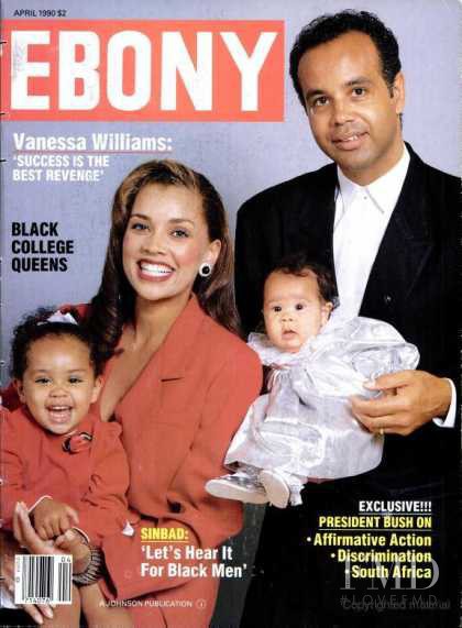 Vanessa Williams featured on the Ebony cover from April 1990