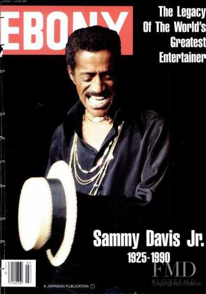 Sammy Davis Jr. featured on the Ebony cover from July 1990