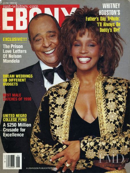 Whitney Houston featured on the Ebony cover from June 1990