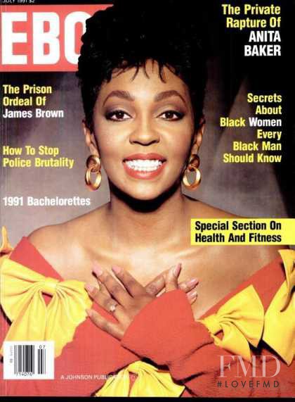 Anita Baker featured on the Ebony cover from July 1991