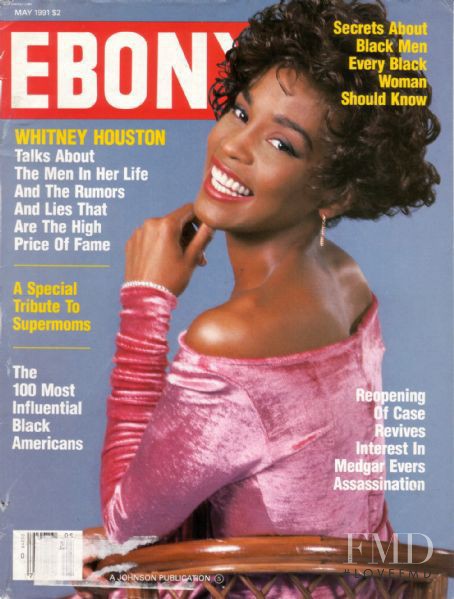 Whitney Houston featured on the Ebony cover from May 1991