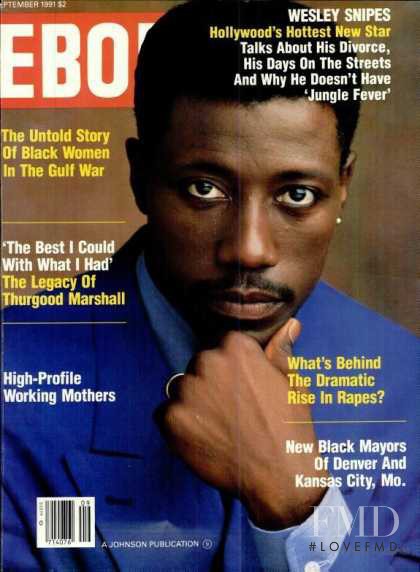 Wesley Snipes featured on the Ebony cover from September 1991