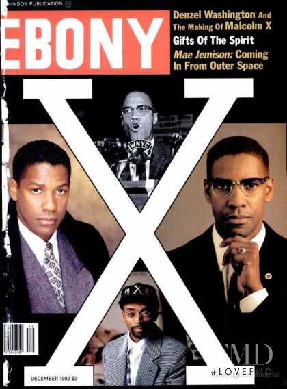 Denzel Washington featured on the Ebony cover from December 1992