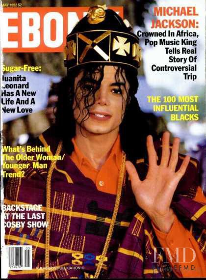 Michael Jackson featured on the Ebony cover from May 1992