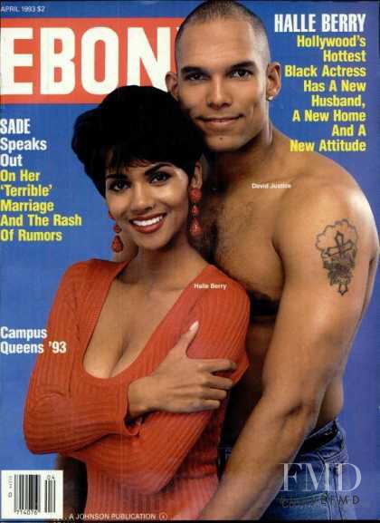 Halle Berry featured on the Ebony cover from April 1993