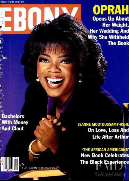 Oprah featured on the Ebony cover from October 1993