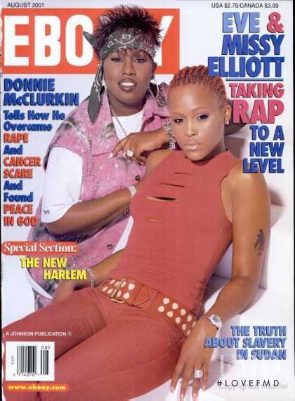 Eve & Missy Elliott featured on the Ebony cover from August 2001