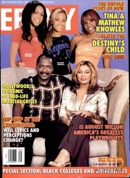  featured on the Ebony cover from September 2001
