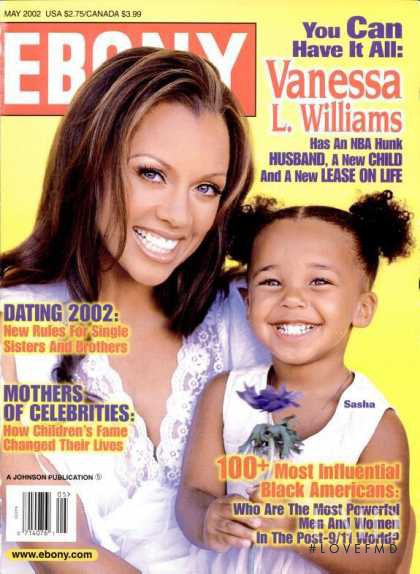 Vanessa Williams featured on the Ebony cover from May 2002