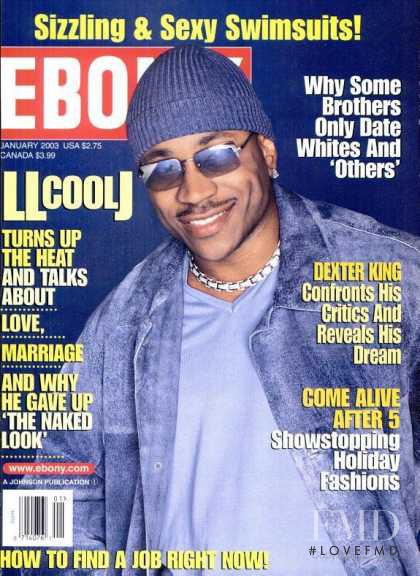 LL Cool J featured on the Ebony cover from January 2003