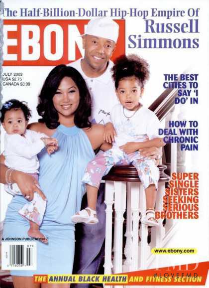 russel Simmons featured on the Ebony cover from July 2003