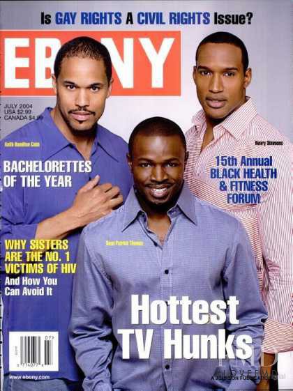  featured on the Ebony cover from July 2004