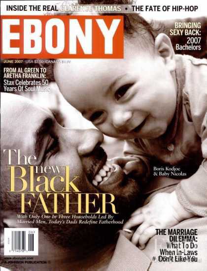 Boris Kodjoe featured on the Ebony cover from June 2007