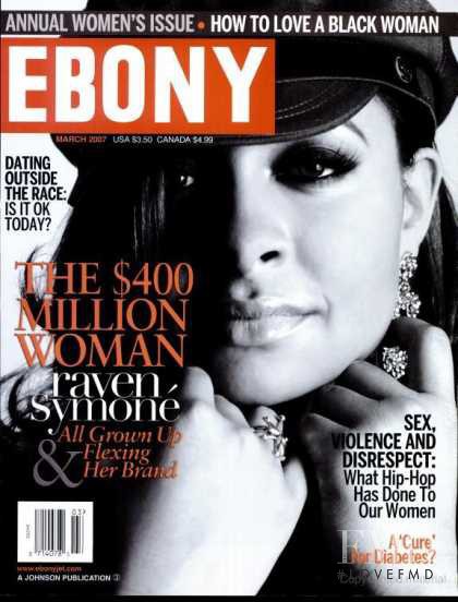 Raven Symoné featured on the Ebony cover from March 2007