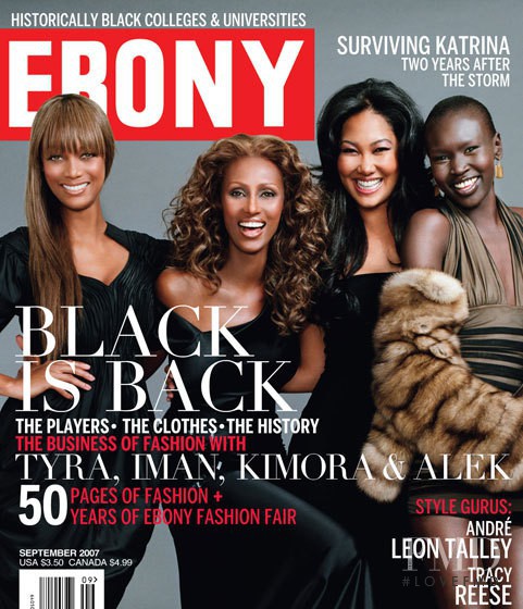 Tyra Banks featured on the Ebony cover from September 2007