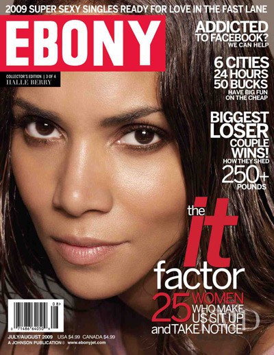 Halle Berry featured on the Ebony cover from August 2009