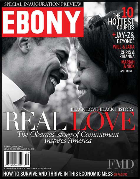 Obamas featured on the Ebony cover from February 2009