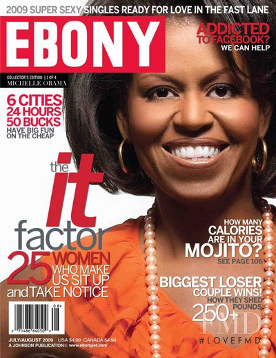 Michelle Obama featured on the Ebony cover from June 2009