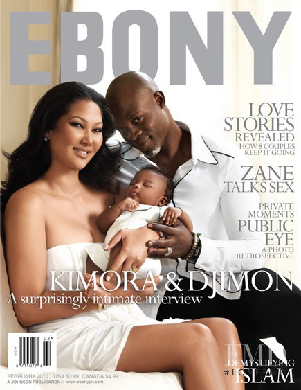 Kimora & Djimon featured on the Ebony cover from February 2010
