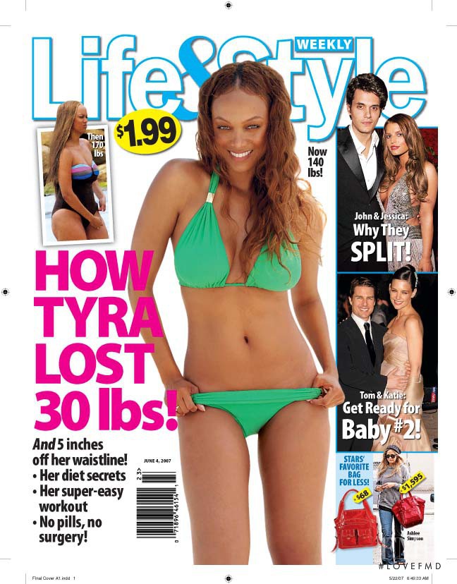 Tyra Banks featured on the Life & Style cover from June 2007
