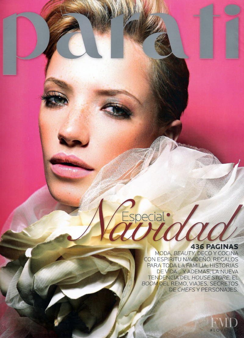 Milagros Schmoll featured on the Para Ti cover from December 2008