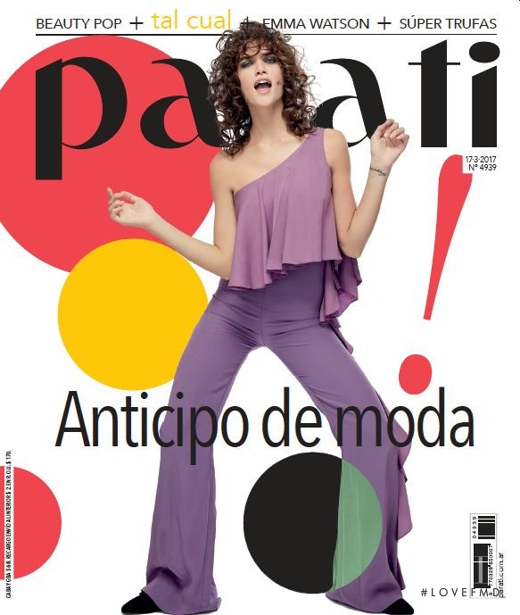 Mica Arganaraz featured on the Para Ti cover from March 2017