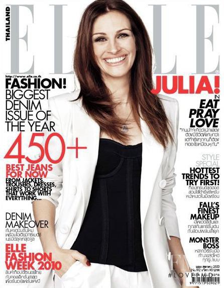 Julia Roberts featured on the Elle Thailand cover from October 2010