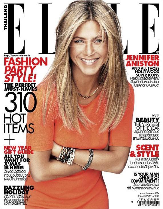 Jennifer Aniston featured on the Elle Thailand cover from December 2011