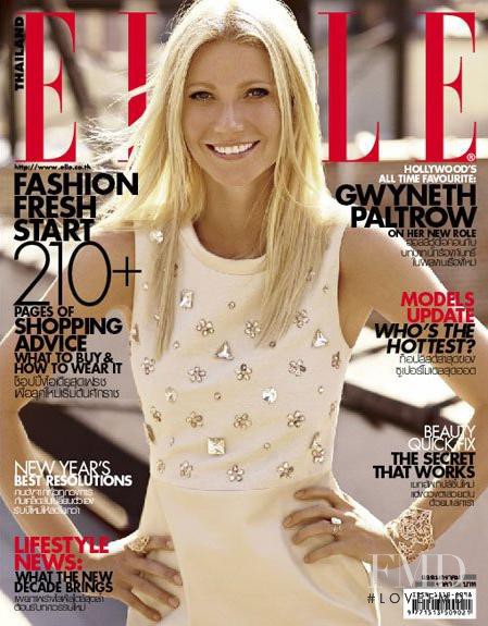 Gwyneth Paltrow featured on the Elle Thailand cover from January 2011