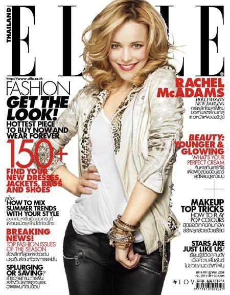 Rachel McAdams featured on the Elle Thailand cover from July 2011