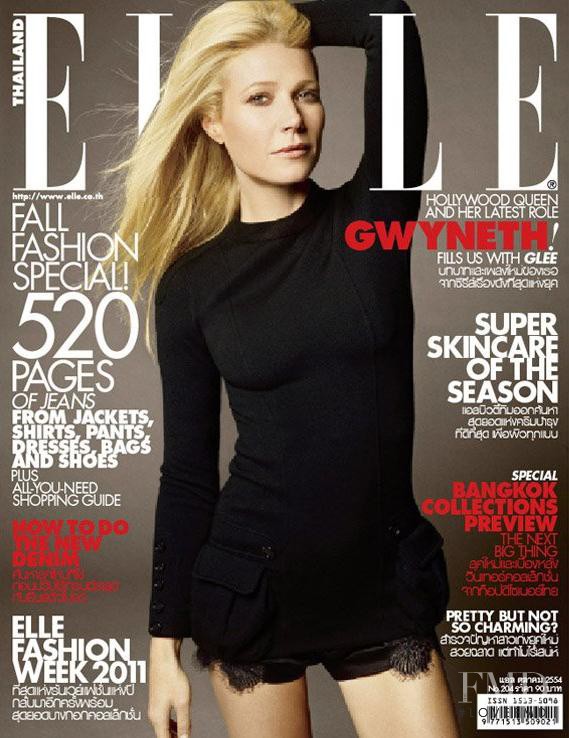 Gwyneth Paltrow featured on the Elle Thailand cover from October 2011