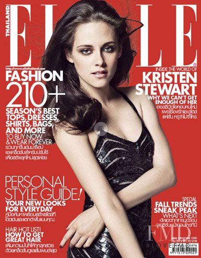 Kristen Stewart featured on the Elle Thailand cover from July 2012