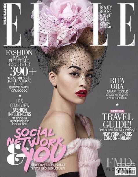 Rita Ora featured on the Elle Thailand cover from July 2013