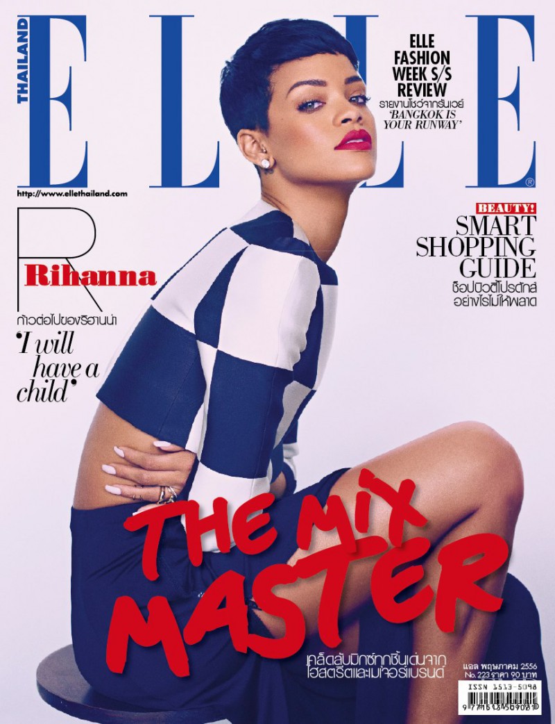 Rihanna featured on the Elle Thailand cover from May 2013