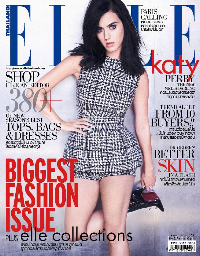 Katy Perry featured on the Elle Thailand cover from September 2013
