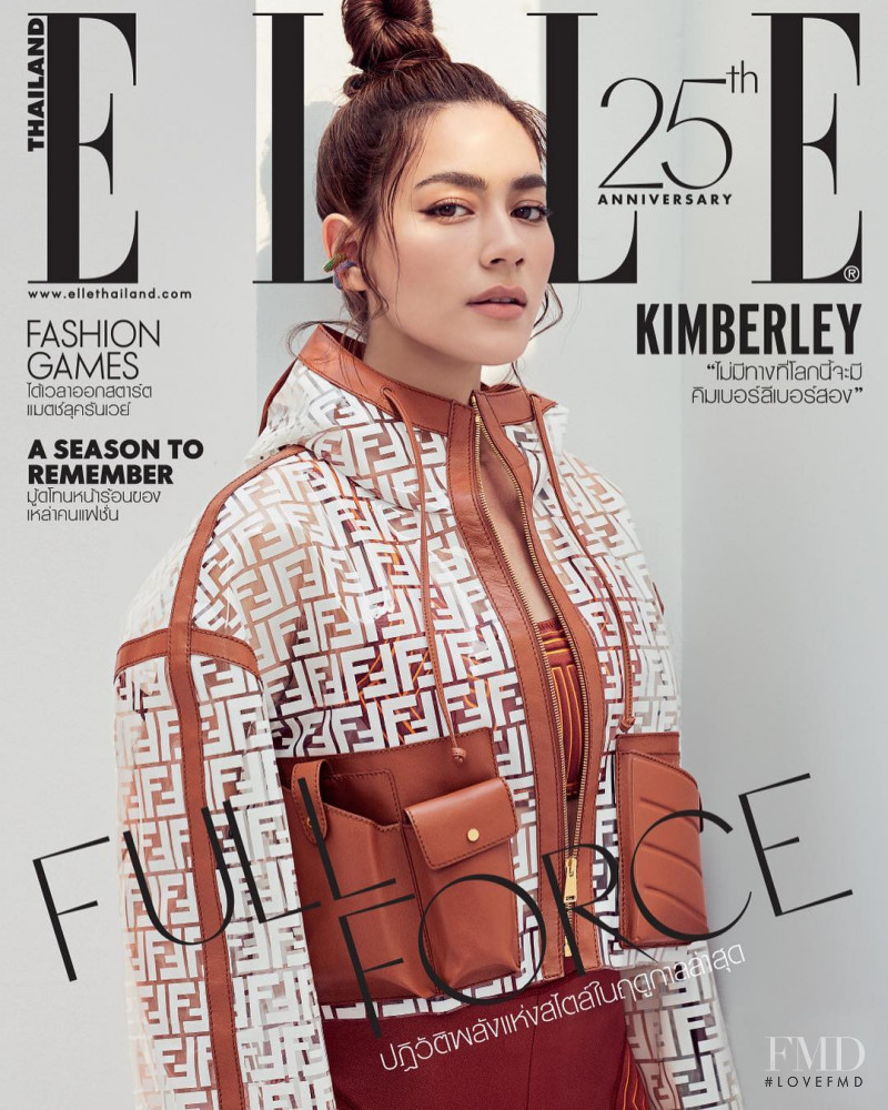 Kimberly Ann Volemas  featured on the Elle Thailand cover from March 2019