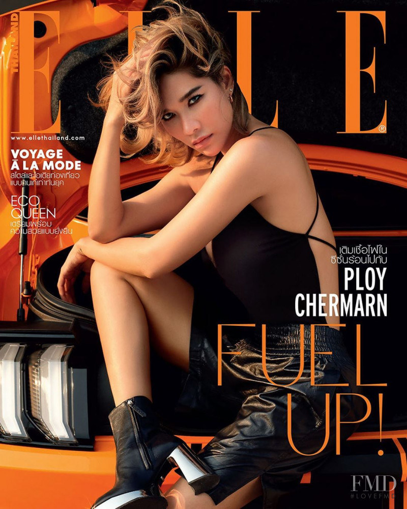 Laila Boonyasak featured on the Elle Thailand cover from April 2020
